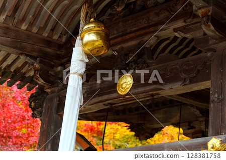 Kuwayama Shrine awash in autumn leaves Kuwayama Shrine awash in autumn leaves 128381758