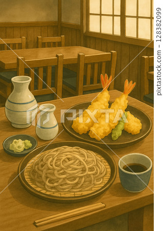 Tempura and Zaru Soba Set 128382099