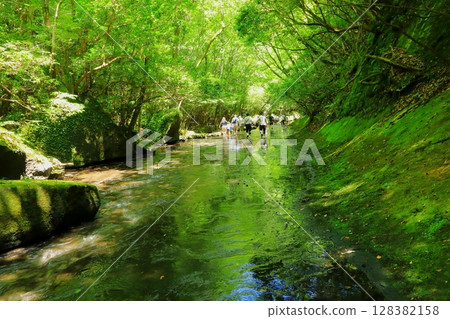 Takekiri Valley in summer (stream walking, Usa City) Takekiri Valley in summer (stream walking, Usa City) 128382158