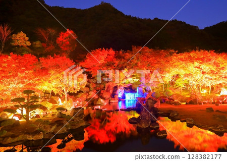 秋葉原的秋日（中津市耶馬溪的點燈處） 128382177