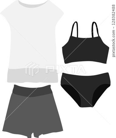 swimsuit illustration 128382488