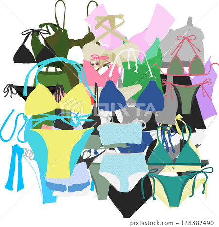 swimsuit illustration 128382490