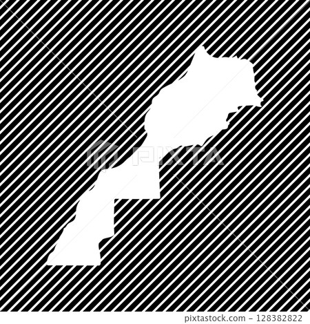 Morocco map icon Morocco map icon 128382822