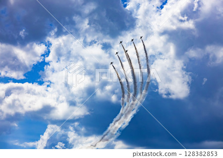 Blue Impulse air show 128382853