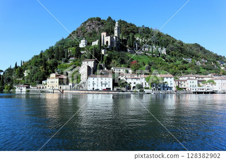 Morcote in Lugano, Switzerland 128382902