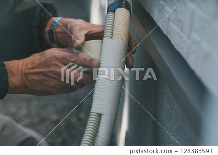 Air conditioner installation 128383591