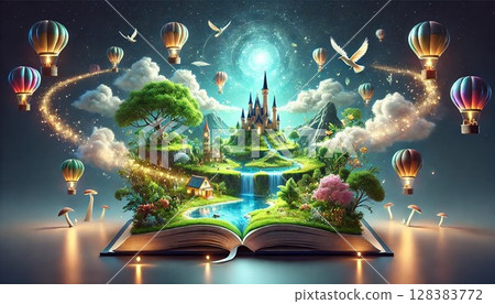 書中浮現的奇幻世界 128383772