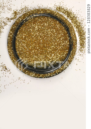 Gold glitter 128383829