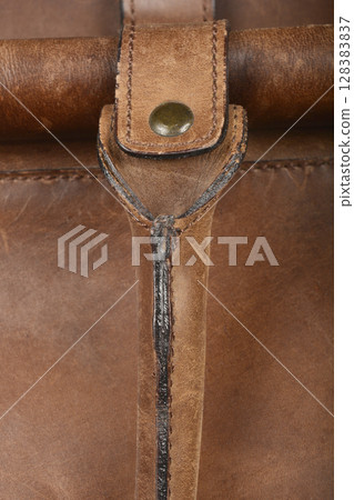 Leather handle detail Leather handle detail 128383837