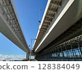Blue sky and coastal highway 128384049