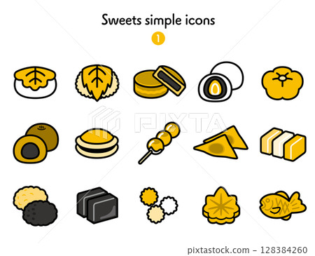 Icon collection Sweets - Japanese sweets 128384260