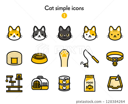 圖示集合貓 128384264