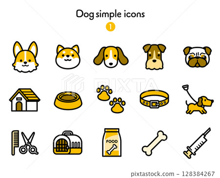 Icon collection dog 128384267