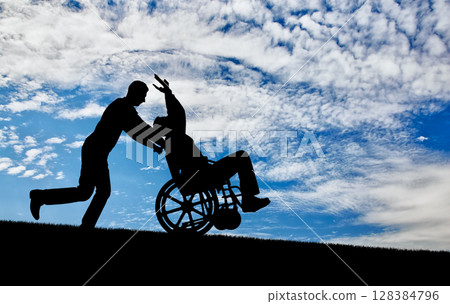 Concept of leisure for disabled people 128384796