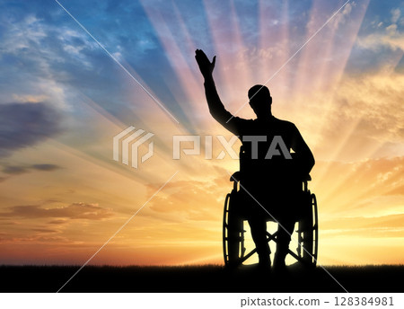 Concept of people with disabilities 128384981
