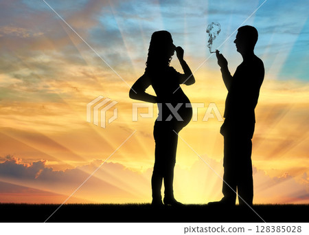 Concept of a selfish person who thinks only of himself 128385028