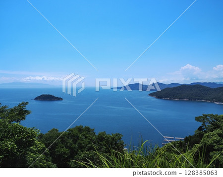 A view of the Harima Sea from Cape Manyo in summer 128385063