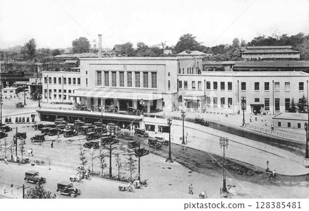 老照片，1932-1933年，東京上野站，新車站大樓完工後不久 128385481