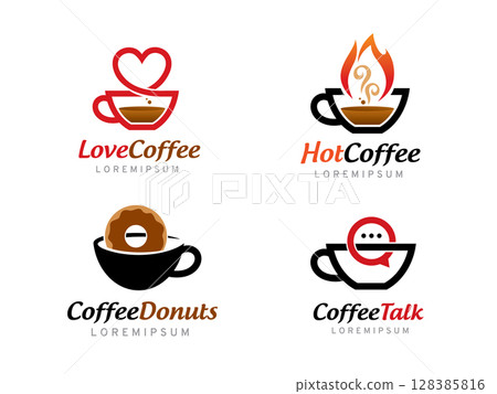 Coffee logo symbol or icon template vector 128385816