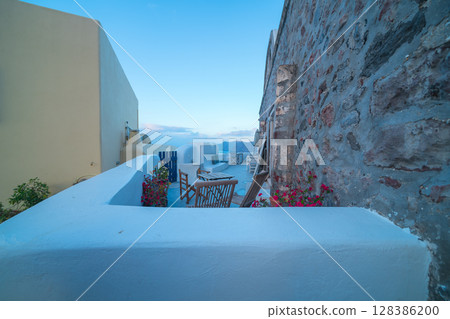 聖托里尼的美麗風景 128386200