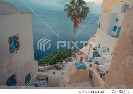 聖托里尼的美麗風景 聖托里尼的美麗風景 128386202