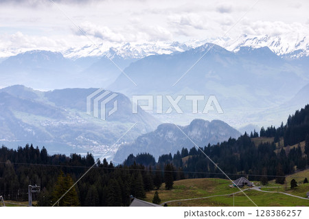 Grindelwald mountain village, Bernese Oberland, Switzerland. Grindelwald mountain village, Bernese Oberland, Switzerland. 128386257