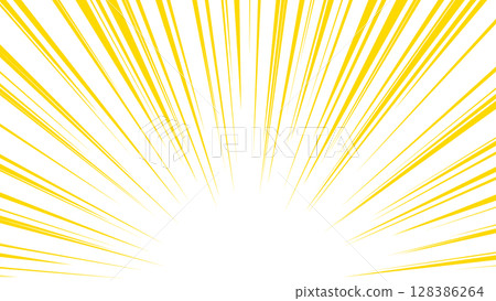 Radiation background yellow simple concentrated line 128386264