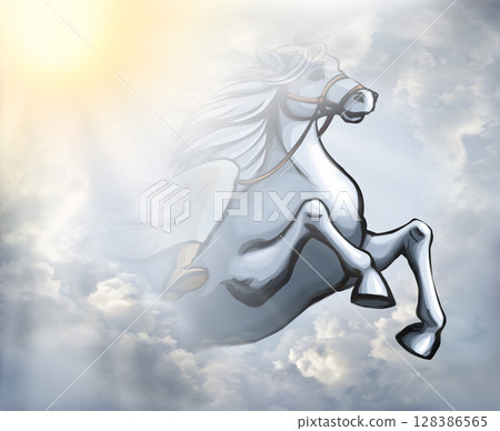 Moses and the pillar of cloud by the sea Moses and the pillar of cloud by the sea 128386565