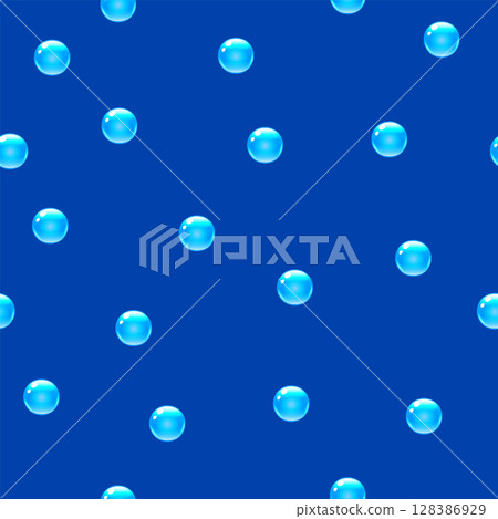 Water bubble seamless pattern background, vector 128386929