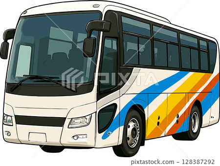 觀光巴士的插圖 128387292