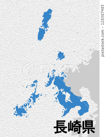 日本長崎縣地圖 日本長崎縣地圖 128387485
