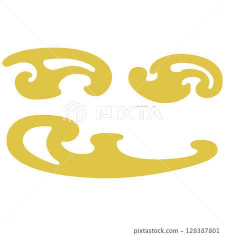 Cloud ruler used for manga production stock vectors and illustrations Cloud ruler used for manga production stock vectors and illustrations 128387801