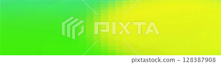 Green and yellow mixed panorama background with copy space, Best suitable for online Ads, poster, banner, sale, celebrations and various design works 128387908