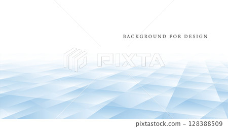 Abstract background with perspective. Digital smooth surface with blue geometric polygon shapes. Modern vector template for technology and business design 128388509