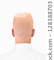 Conceptual image of a person's head shaped like an egg, cracked open with nothing inside 128388703