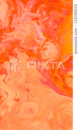 Vibrant Abstract Flow in Smooth Gradient with Expressive Fluid Texture 128388828