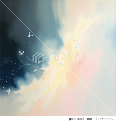 Contemporary abstract art with esoteric and spiritual motifs. Contemporary abstract art with esoteric and spiritual motifs. 128388979