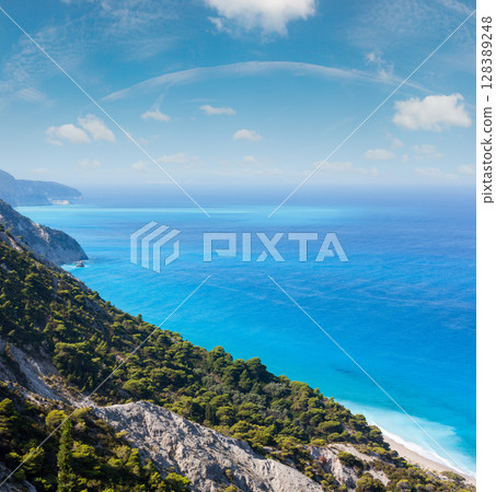 Lefkada coast beach (Greece) Lefkada coast beach (Greece) 128389248