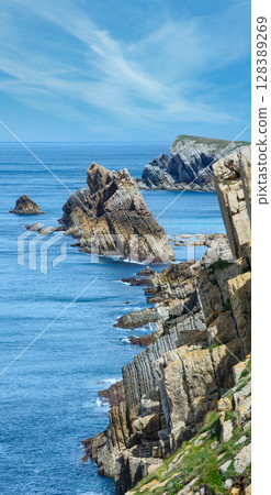 Atlantic ocean coastline near Portio Beach Atlantic ocean coastline near Portio Beach 128389269