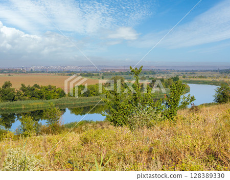 Pivdennyi Buh river shores, Mykolaiv Region, Ukraine Pivdennyi Buh river shores, Mykolaiv Region, Ukraine 128389330