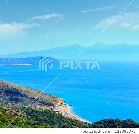 Adriatic summer coast (Albania). Adriatic summer coast (Albania). 128389372