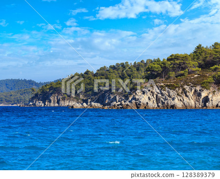 Aegean sea coast (Chalkidiki, Greece). Aegean sea coast (Chalkidiki, Greece). 128389379