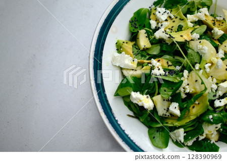 summer easy and tasty fresh salad receipts 128390969