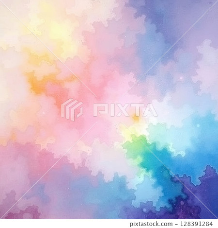 Textured abstract background made with colorful watercolors. 128391284
