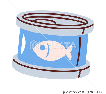 Canned fish food for pet Canned fish food for pet 128391430