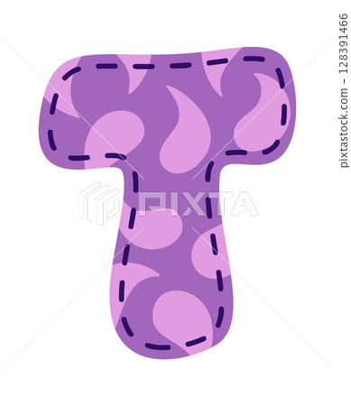 Letter T craft alphabet patch Letter T craft alphabet patch 128391466