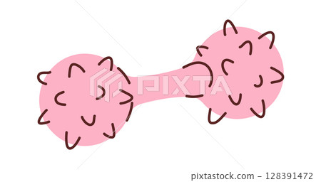 Rubber bone toy pet accessory 128391472