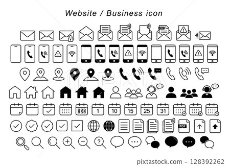 Website business smartphone icon 128392262