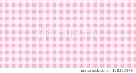 Pink gingham or vichy pattern. Checkered picnic plaid texture. Tablecloth, blanket, basket napkin or towel textile print. Baby or teenage girl modern fabric coquette design. Vector flat illustration Pink gingham or vichy pattern. Checkered picnic plaid texture. Tablecloth, blanket, basket napkin or towel textile print. Baby or teenage girl modern fabric coquette design. Vector flat illustration 128393578