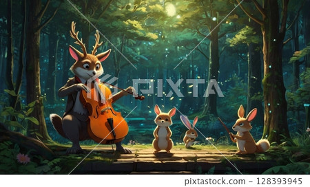 Fantastic Melodies Echoing in the Forest: The Fantasy World of Musicians 128393945